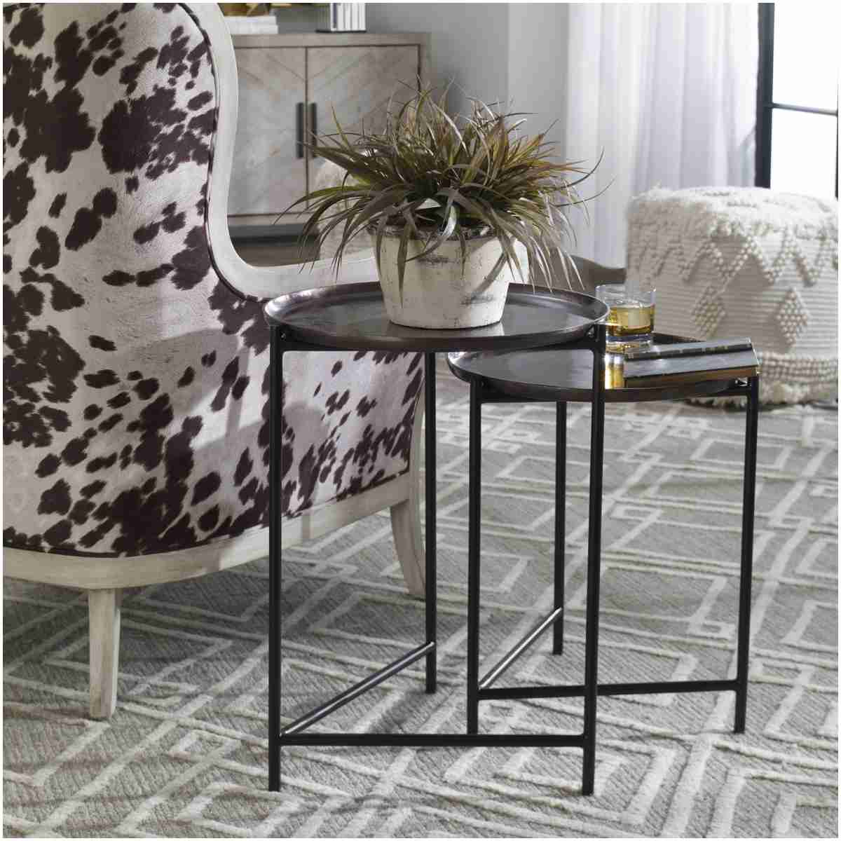 Uttermost Burnett Dark Nickel Nesting Tables