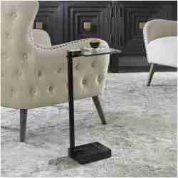 Uttermost Butler Black Accent Table