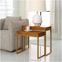 Uttermost Burl-esque Wooden Nesting Tables