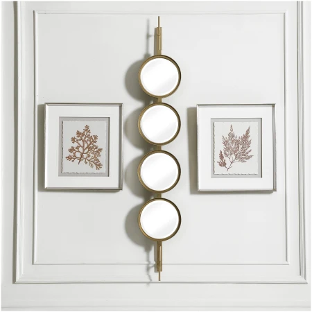 Uttermost Button Gold Mirror