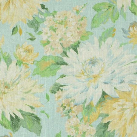 C-Hanica/Aqua - Prints Fabric Suitable For Drapery