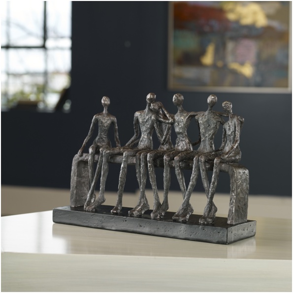 Uttermost Camaraderie Aged Silver Figurine