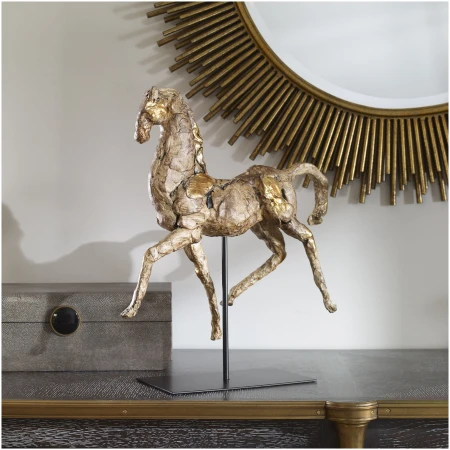 Uttermost Caballo Dorado Horse Sculpture