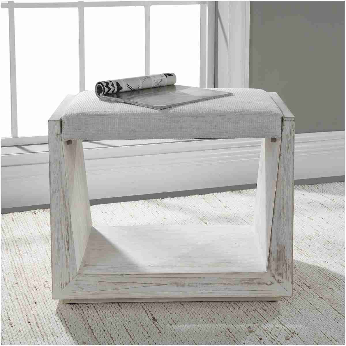 Uttermost Cabana White Small Bench