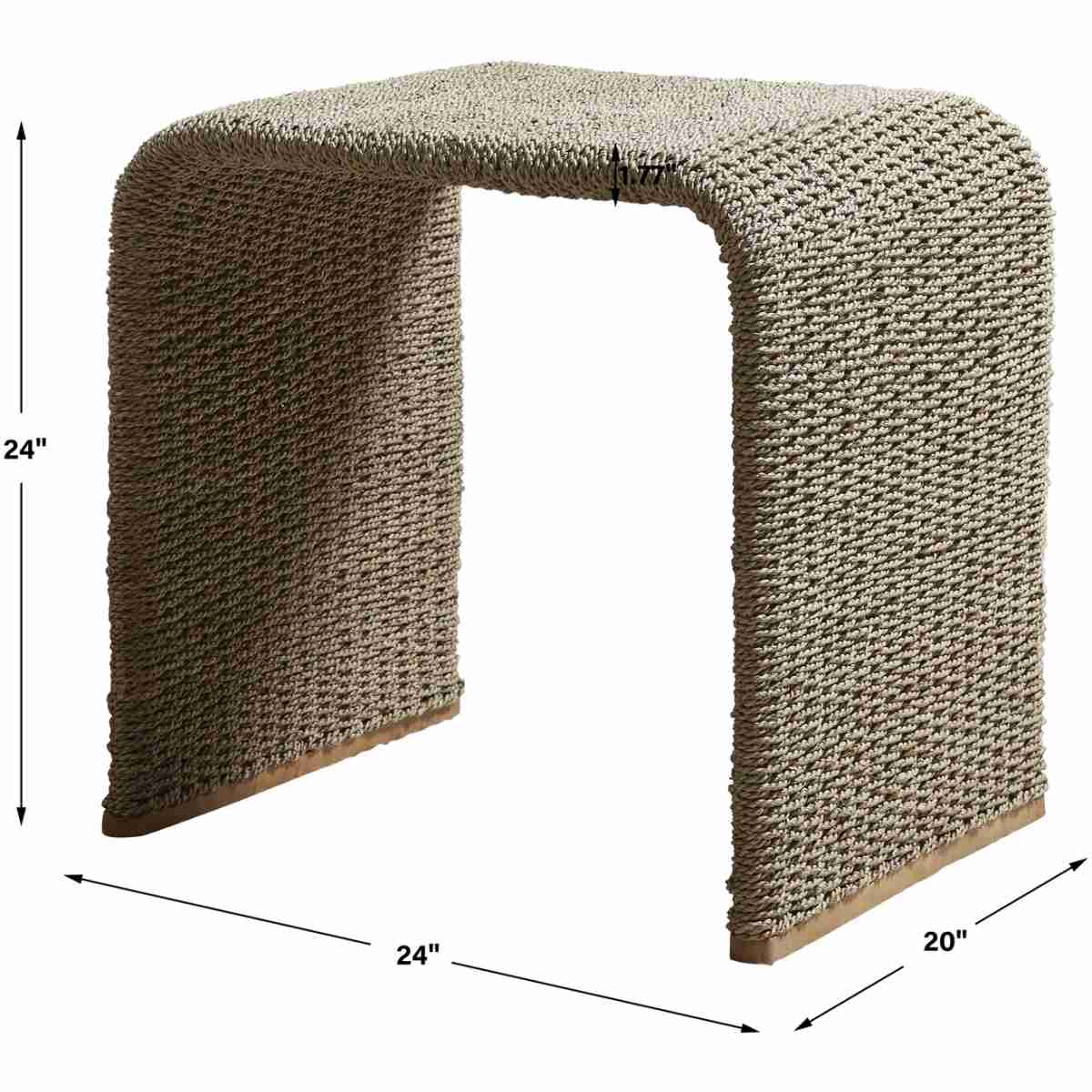 Calabria Woven Seagrass End Table