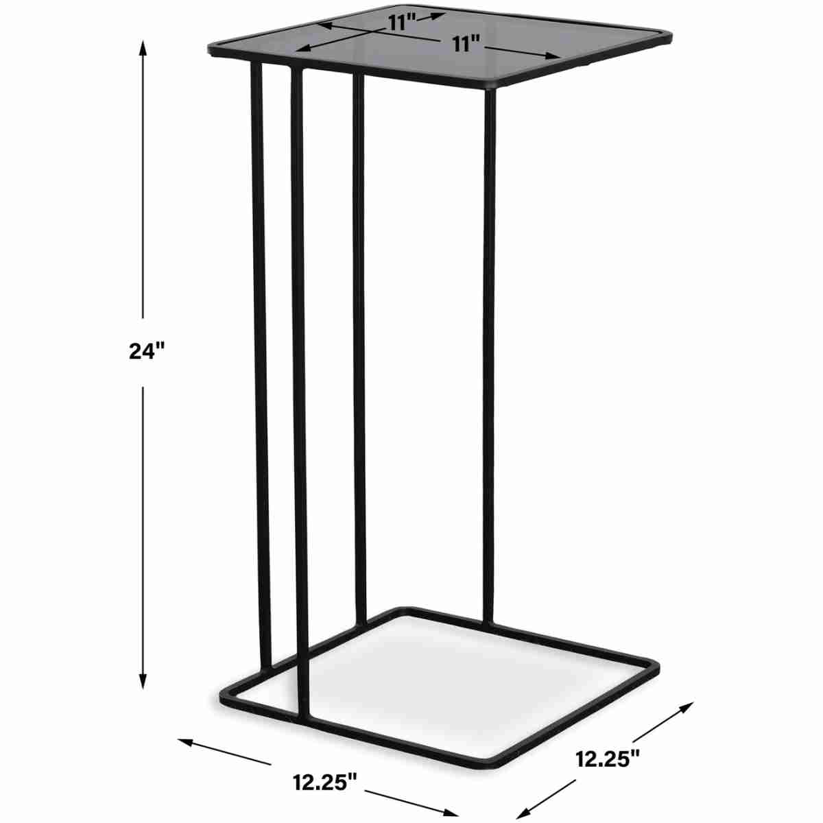 Cadmus Black Accent Table