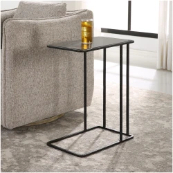 Uttermost Cavern Stone & Iron Accent Table