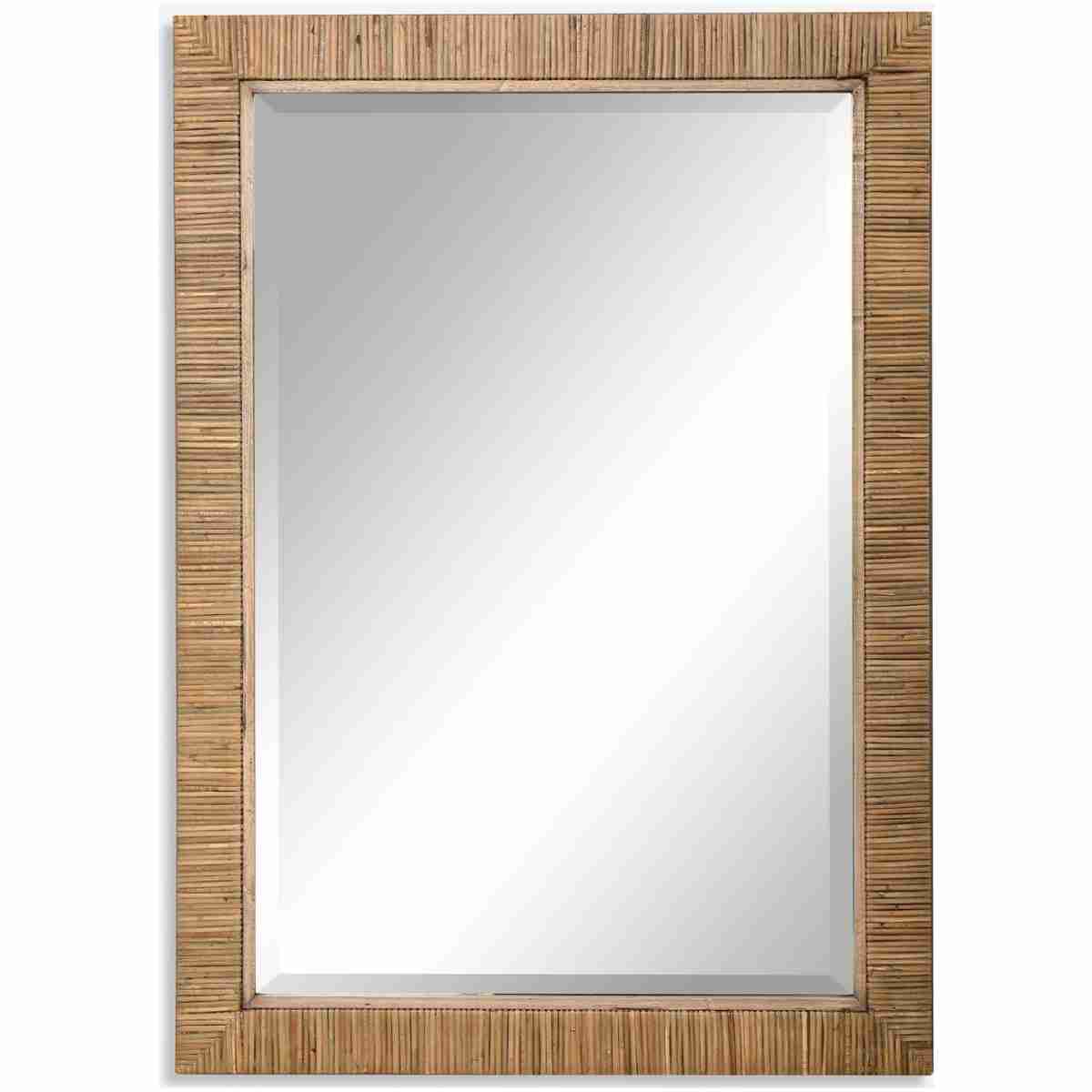 Cape-Natural Rattan Mirror