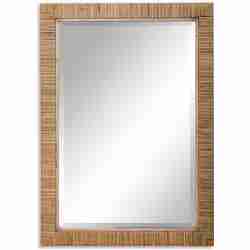 Cape-Natural Rattan Mirror