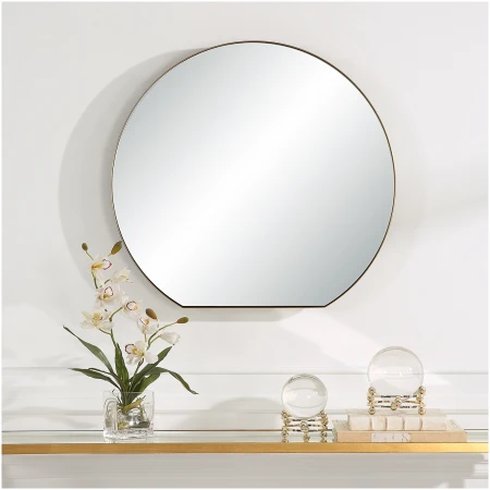 Uttermost Cabell Small Brass Mirror