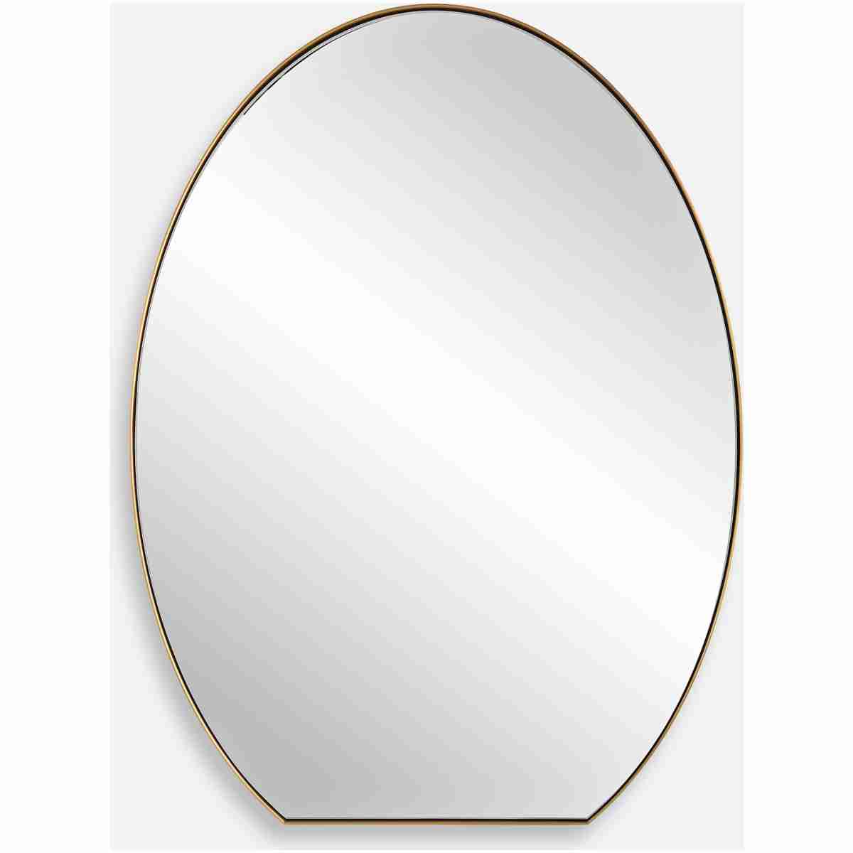 Cabell-Brass Oval Mirror