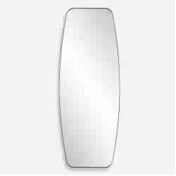 Caspian-Curved Black Dressing Mirror