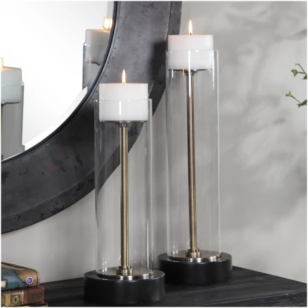 Uttermost Charvi Glass Candleholders