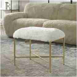 Uttermost Charmed Sheepskin Small Bench