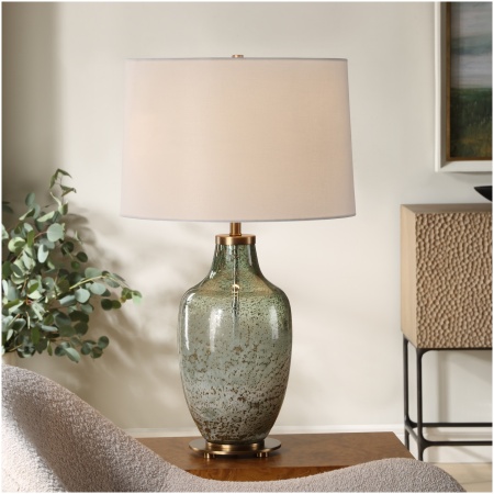 Uttermost Chianti Olive Glass Table Lamp
