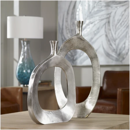 Uttermost Cierra Aluminum Vases S/2