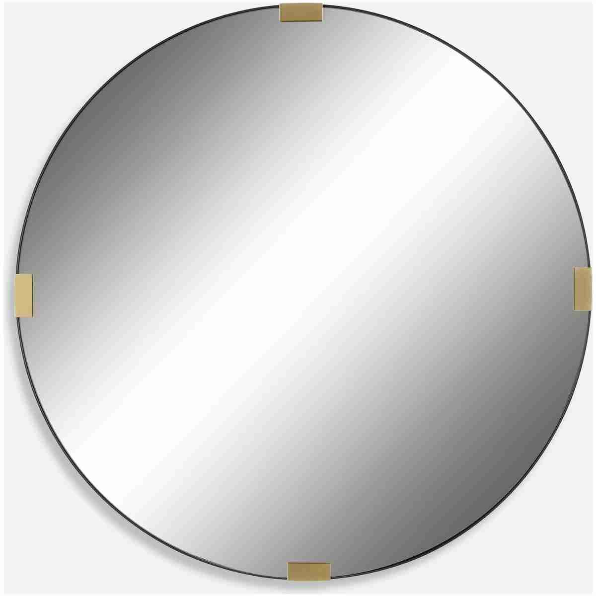 Clip-Modern Round Mirror