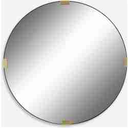 Clip-Modern Round Mirror