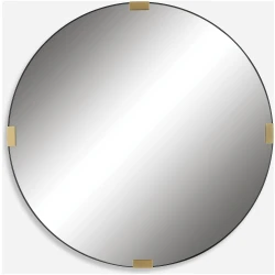 Clip-Modern Round Mirror