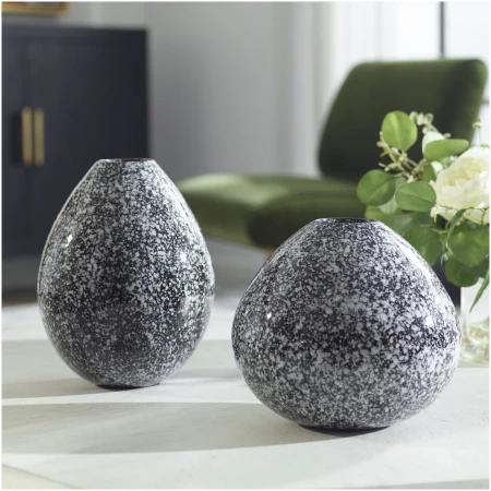 Uttermost Cosmic Black & White Vases