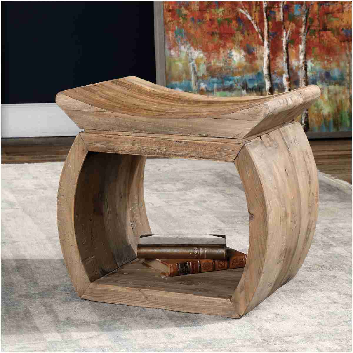 Uttermost Connor Elm Accent Stool