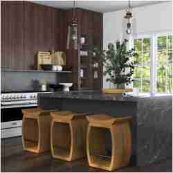 Uttermost Connor Modern Wood Counter Stool