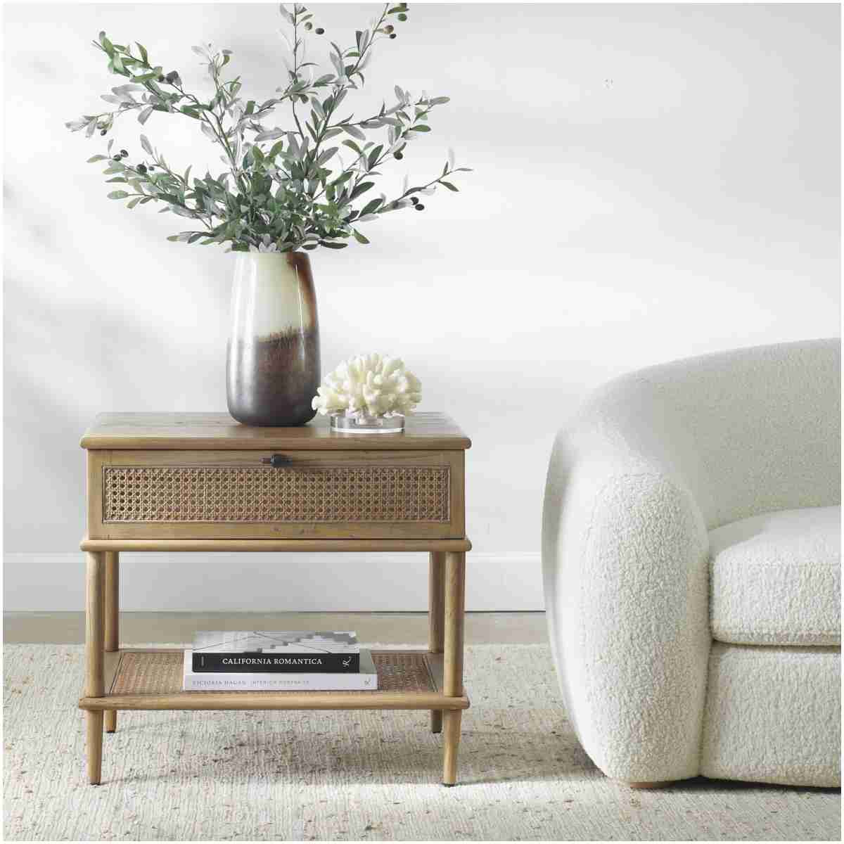 Uttermost Coast Tattan Cane Side Table