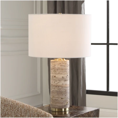 Uttermost Cortado Travertine Table Lamp