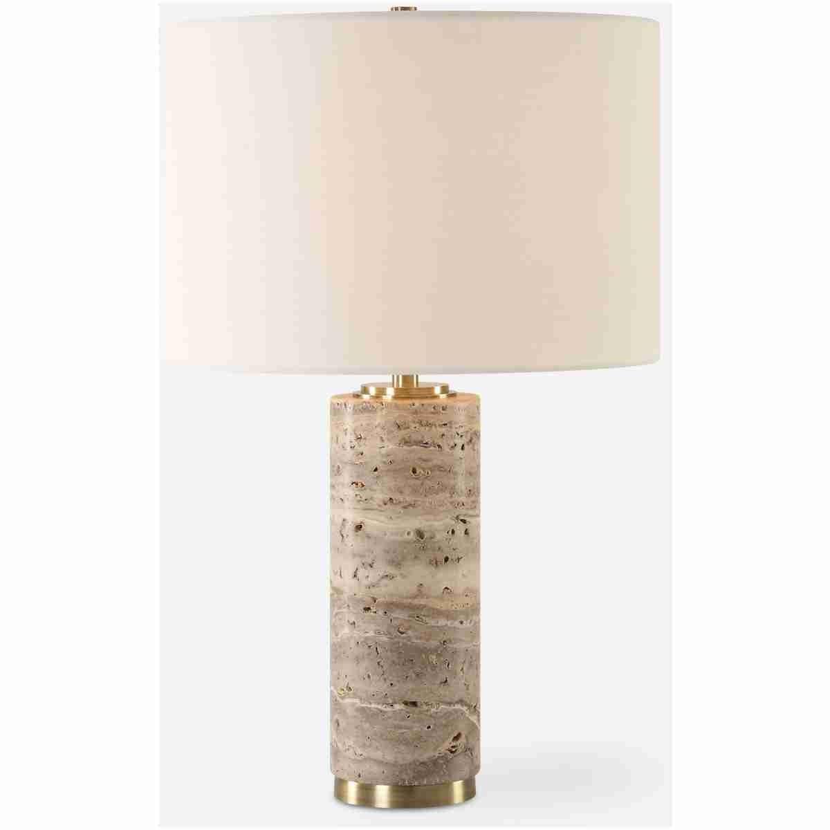 Cortado-Travertine Table Lamp