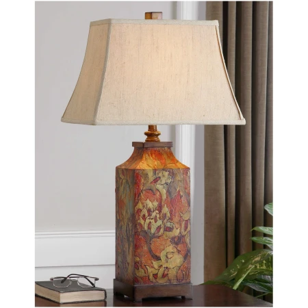 Uttermost Colorful Flowers Table Lamp