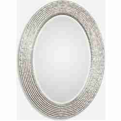 Conder-Oval Silver Mirror