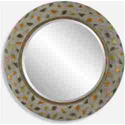 Copper Terrazzo-Terrazzo Round Mirror