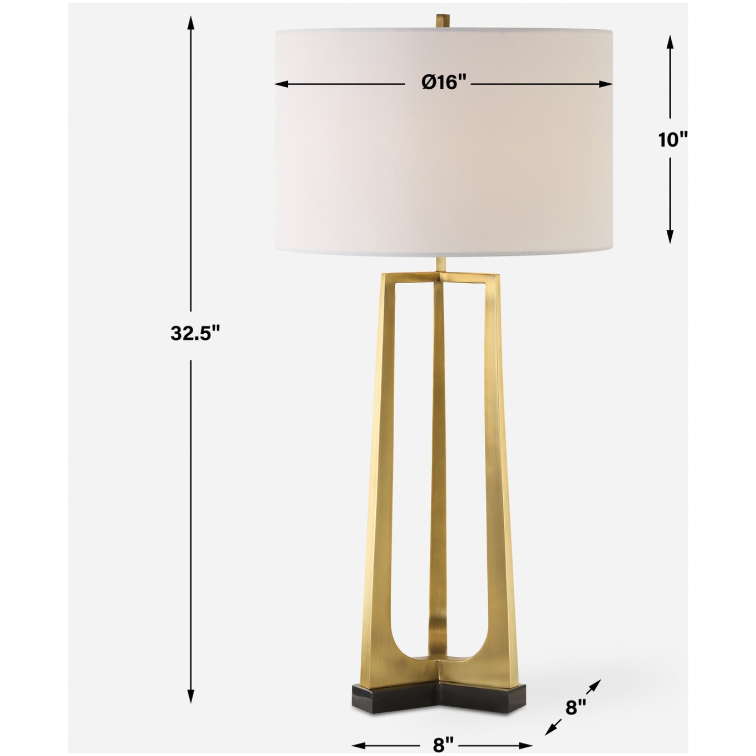 Crossroads Brass Table Lamp