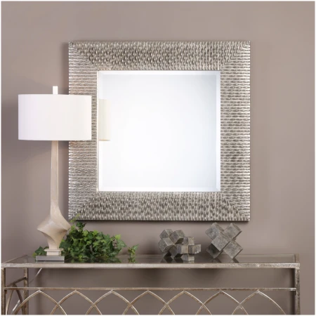 Uttermost Cressida Distressed Silver Square Mirror