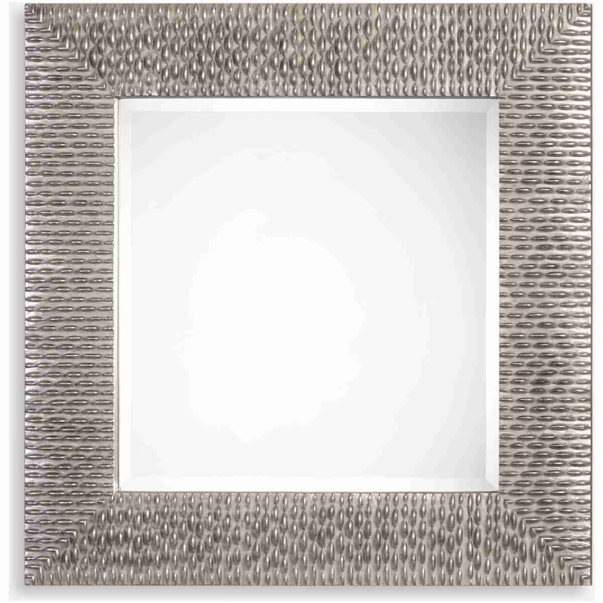 Cressida-Distressed Silver Square Mirror