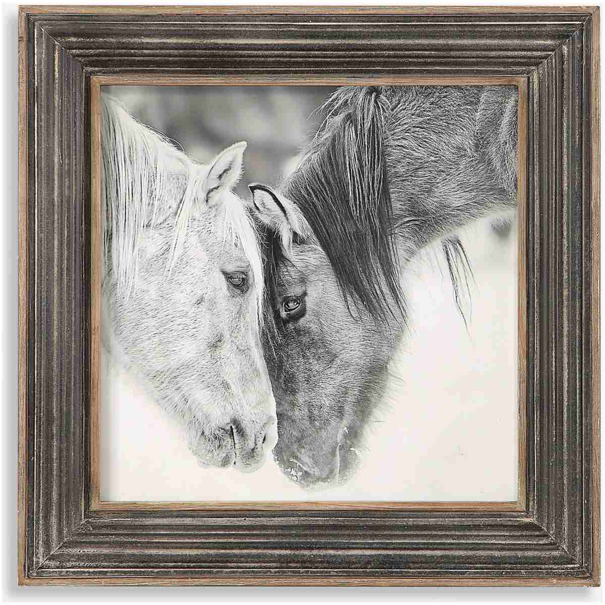 Custom Black And White Horses-Horse Prints