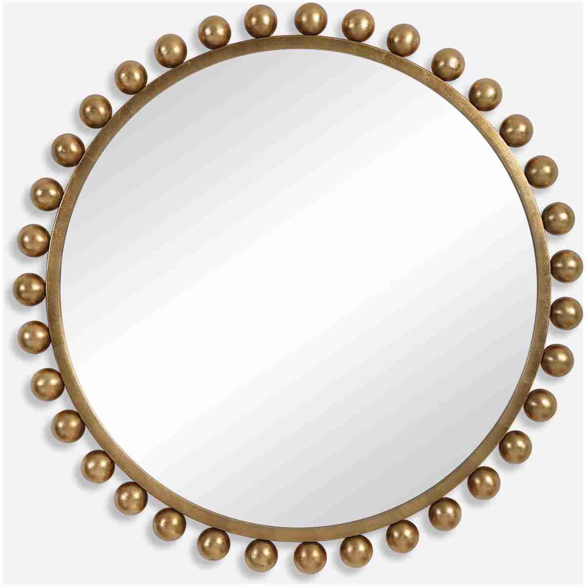 Cyra-Gold Round Mirror