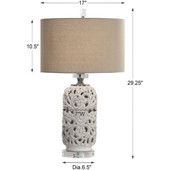 Dahlina Ceramic Table Lamp