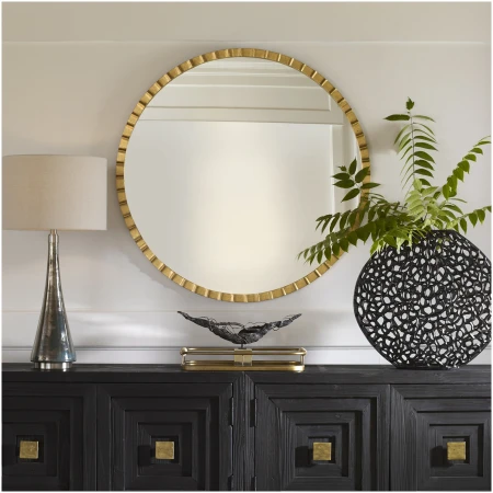 Uttermost Dandridge Gold Round Mirror