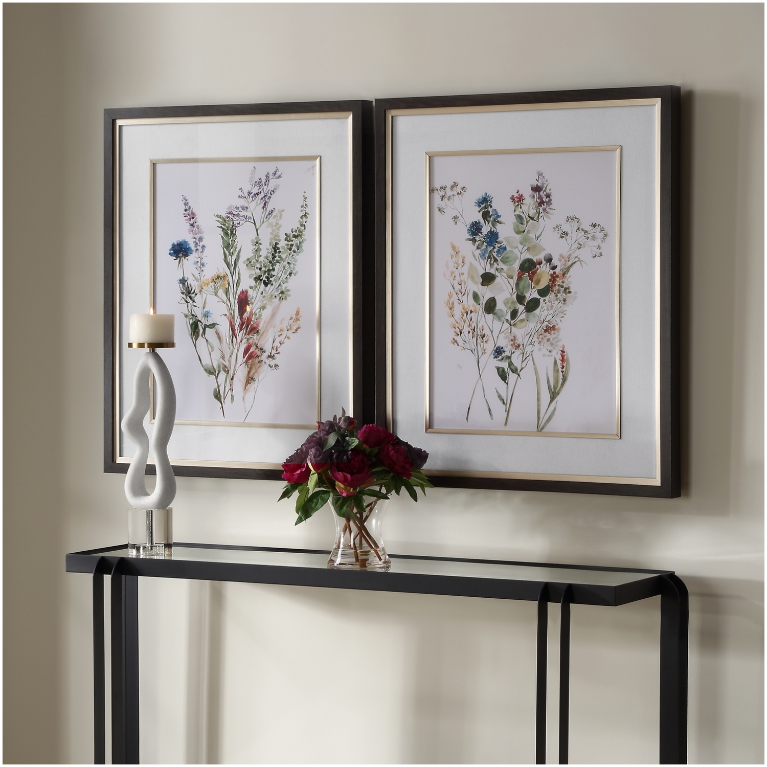 Delicate Flowers Framed Prints