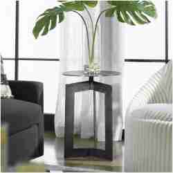 Uttermost Deltoid Gunmetal Accent Table