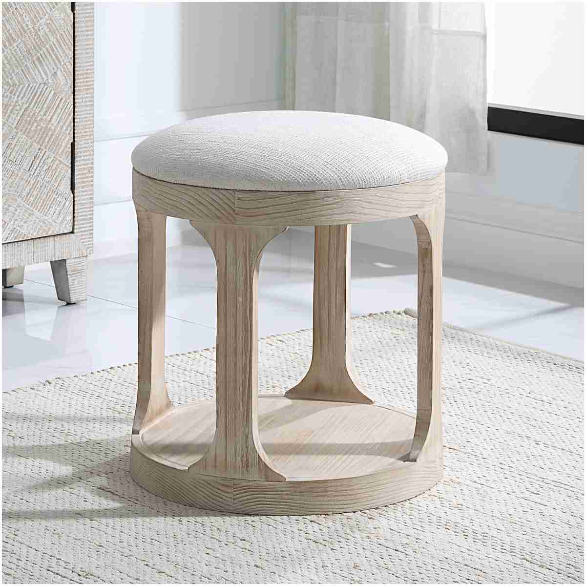 Uttermost Dennen Oak Ottoman