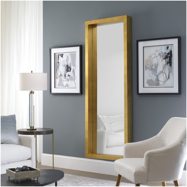 Uttermost Edmonton Gold Leaner Mirror