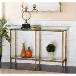 Uttermost Elenio Glass Console Table