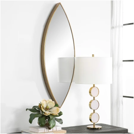 Uttermost Ellipse Gold Mirror