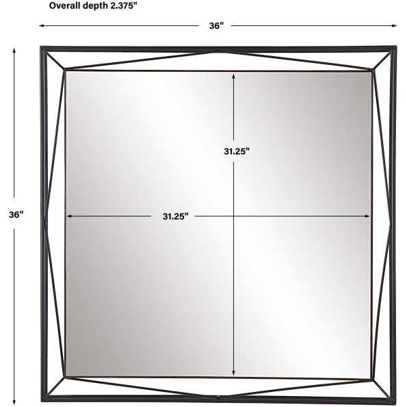 Entangled Modern Square Mirror