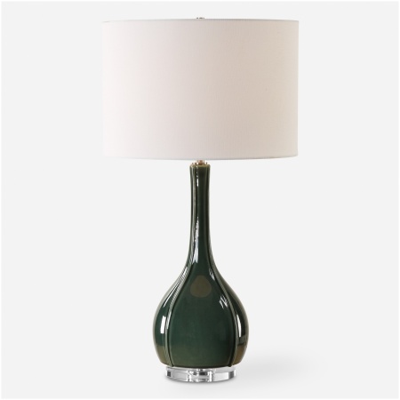 Essex-Green Glass Table Lamp