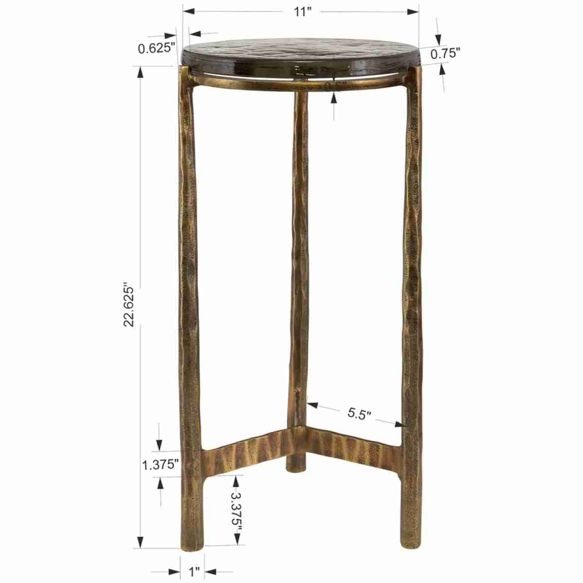 Eternity Brass Accent Table