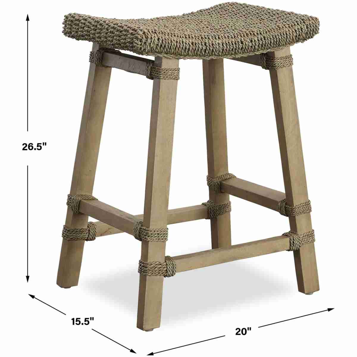 Everglade Sea Grass Counter Stool