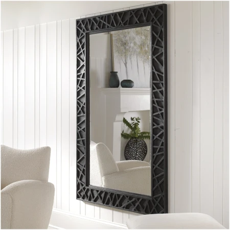 Uttermost Everest Satin Black Mirror